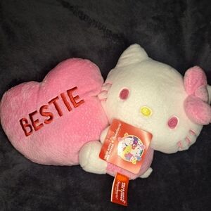 Hello Kitty x Sweethearts Bestie Pink Plush Doll Valentine's Day Release Sanrio